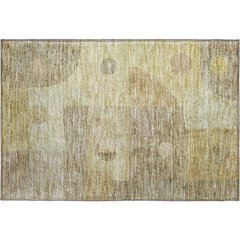 Premium Machine Washable Mayfield AMF1117 Beige 1'8" x 2'6" Rug