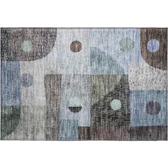 Premium Machine Washable Mayfield AMF1117 Blue 1'8" x 2'6" Rug