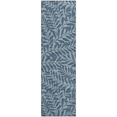 Premium Machine Washable Mayfield  Blue 2'3" x 7'6" Runner Rug
