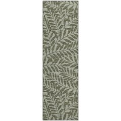 Premium Machine Washable Mayfield  Green 2'3" x 7'6" Runner Rug