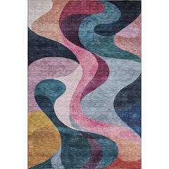 Premium Machine Washable Mayfield AMF1121 Green 2'6" x 3'10" Rug