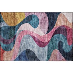 Premium Machine Washable Mayfield AMF1121 Green 1'8" x 2'6" Rug