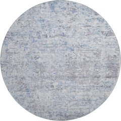 Premium Machine Washable Mayfield AMF1128 Sky 8' x 8' Round Rug