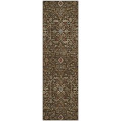 Premium Machine Washable Mayfield AMF1130 Chocolate 2'3" x 7'6" Runner Rug