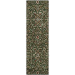 Premium Machine Washable Mayfield AMF1130 Emerald 2'3" x 7'6" Runner Rug