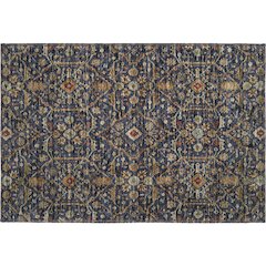 Premium Machine Washable Mayfield AMF1130 Navy 1'8" x 2'6" Rug