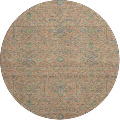 Premium Machine Washable Mayfield AMF1131 Coral 8' x 8' Round Rug