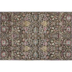 Premium Machine Washable Mayfield AMF1132 Chocolate 1'8" x 2'6" Rug