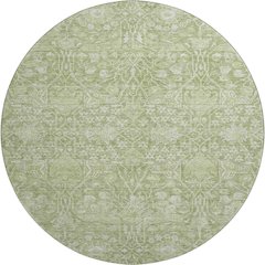 Premium Machine Washable Mayfield AMF1133 Aloe 8' x 8' Round Rug