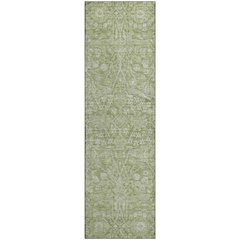 Premium Machine Washable Mayfield AMF1133 Aloe 2'3" x 7'6" Runner Rug