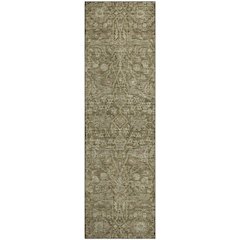 Premium Machine Washable Mayfield AMF1133 Brown 2'3" x 7'6" Runner Rug