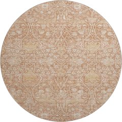 Premium Machine Washable Mayfield AMF1133 Coral 8' x 8' Round Rug