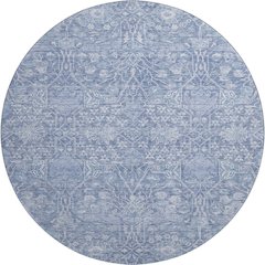 Premium Machine Washable Mayfield AMF1133 Denim 8' x 8' Round Rug