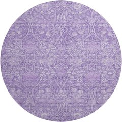 Premium Machine Washable Mayfield AMF1133 Plum 8' x 8' Round Rug