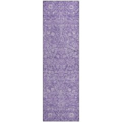 Premium Machine Washable Mayfield AMF1133 Plum 2'3" x 7'6" Runner Rug