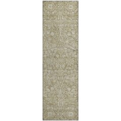 Premium Machine Washable Mayfield AMF1133 Taupe 2'3" x 7'6" Runner Rug