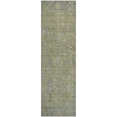 Premium Machine Washable Mayfield AMF1135 Aloe 2'3" x 7'6" Runner Rug