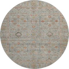 Premium Machine Washable Mayfield AMF1136 Taupe 8' x 8' Round Rug