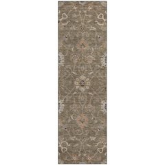 Premium Machine Washable Mayfield AMF1137 Brown 2'3" x 7'6" Runner Rug