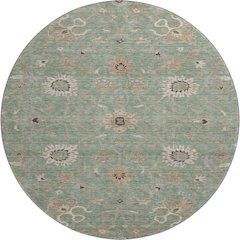 Premium Machine Washable Mayfield AMF1137 Cactus 8' x 8' Round Rug