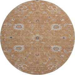 Premium Machine Washable Mayfield AMF1137 Copper 8' x 8' Round Rug