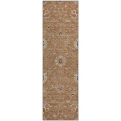 Premium Machine Washable Mayfield AMF1137 Copper 2'3" x 7'6" Runner Rug