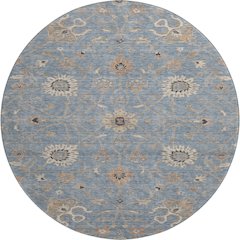 Premium Machine Washable Mayfield AMF1137 Denim 8' x 8' Round Rug