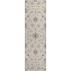 Premium Machine Washable Mayfield AMF1137 Ivory 2'3" x 7'6" Runner Rug