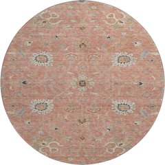 Premium Machine Washable Mayfield AMF1137 Pink 8' x 8' Round Rug
