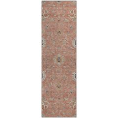 Premium Machine Washable Mayfield AMF1137 Pink 2'3" x 7'6" Runner Rug