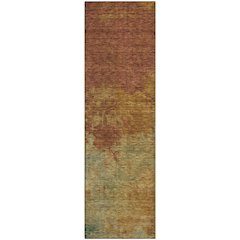 Premium Machine Washable Mayfield AMF1138 Paprika 2'3" x 7'6" Runner Rug
