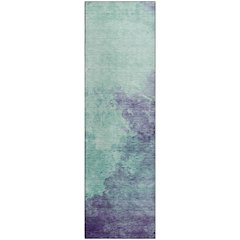 Premium Machine Washable Mayfield AMF1138 Seafoam 2'3" x 7'6" Runner Rug