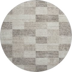 Premium Machine Washable Mayfield AMF1139 Beige 8' x 8' Round Rug