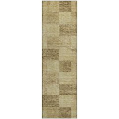 Premium Machine Washable Mayfield AMF1139 Gold 2'3" x 7'6" Runner Rug