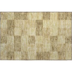 Premium Machine Washable Mayfield AMF1139 Gold 1'8" x 2'6" Rug