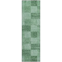Premium Machine Washable Mayfield AMF1139 Green 2'3" x 7'6" Runner Rug