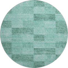 Premium Machine Washable Mayfield AMF1139 Seafoam 8' x 8' Round Rug