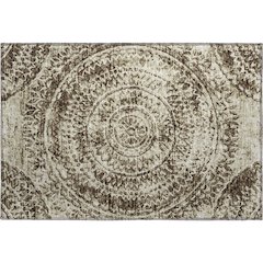 Premium Machine Washable Mayfield  Brown 1'8" x 2'6" Rug