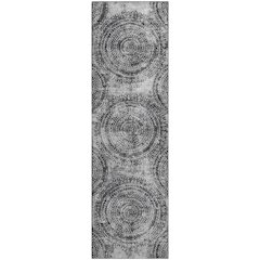 Premium Machine Washable Mayfield  Gray 2'3" x 7'6" Runner Rug