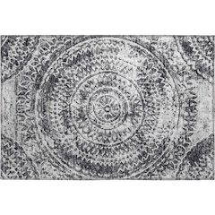 Premium Machine Washable Mayfield  Gray 1'8" x 2'6" Rug