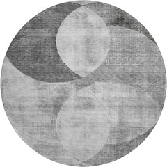 Premium Machine Washable Mayfield AMF1140 Gray 8' x 8' Round Rug