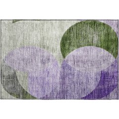 Premium Machine Washable Mayfield AMF1140 Lavender 1'8" x 2'6" Rug