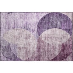 Premium Machine Washable Mayfield AMF1140 Purple 1'8" x 2'6" Rug