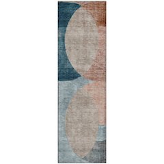 Premium Machine Washable Mayfield AMF1140 Rust 2'3" x 7'6" Runner Rug