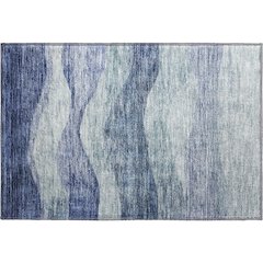 Premium Machine Washable Mayfield AMF1141 Blue 1'8" x 2'6" Rug