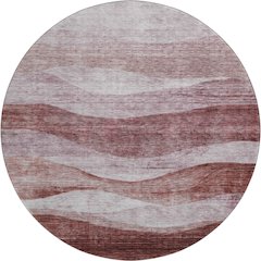Premium Machine Washable Mayfield AMF1141 Blush 8' x 8' Round Rug