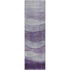 Premium Machine Washable Mayfield AMF1141 Lavender 2'3" x 7'6" Runner Rug