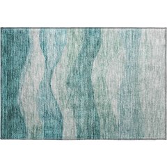 Premium Machine Washable Mayfield AMF1141 Seafoam 1'8" x 2'6" Rug