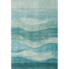 Premium Machine Washable Mayfield AMF1141 Teal 2'6" x 3'10" Rug