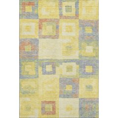 Premium Machine Washable Mayfield AMF1142 Yellow 2'6" x 3'10" Rug